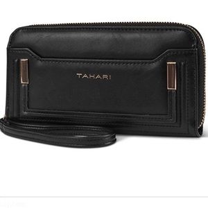 NWT Tahari Leather Zip Around Wallet RFID